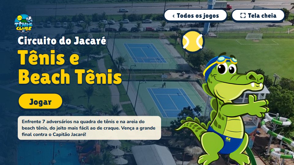 Tela do jogo Circuito do Jacaré: Tênis e Beach Tênis
